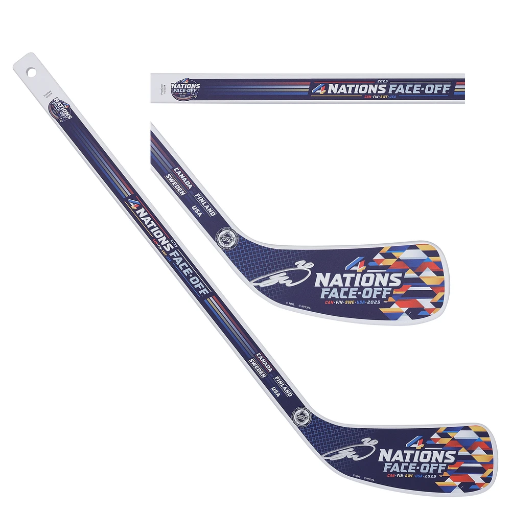 Sebastian Aho Carolina Hurricanes Autographed 4 Nations Face-Off Mini Wood Stick