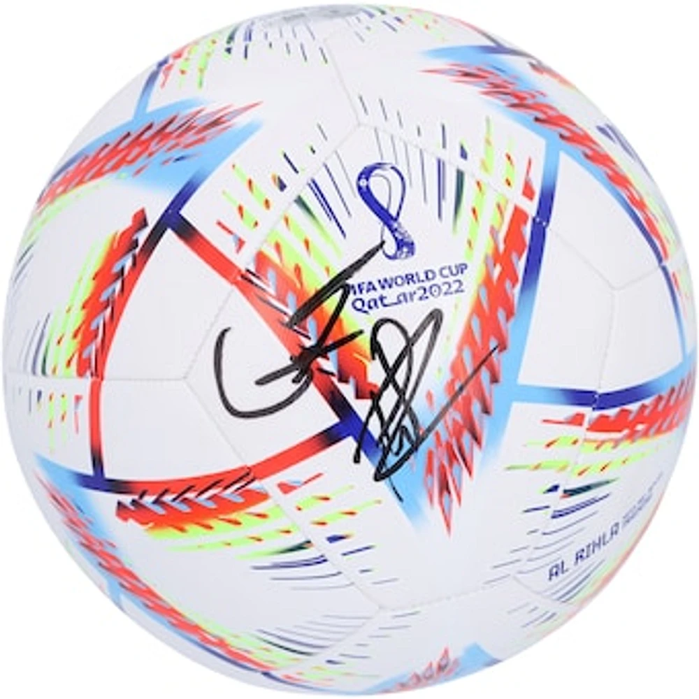 Gavi & Pedri Spain National Team Autographed 2022 FIFA World Cup adidas Soccer Ball