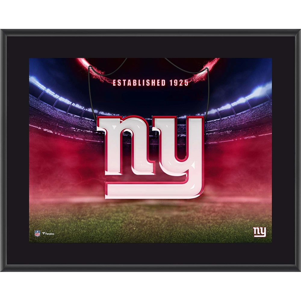 New York Giants 10.5" x 13" Horizontal Team Logo Sublimated Plaque