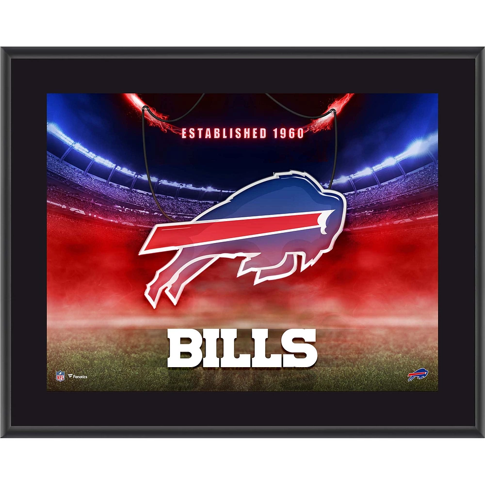 Buffalo Bills 10.5" x 13" Horizontal Team Logo Sublimated Plaque