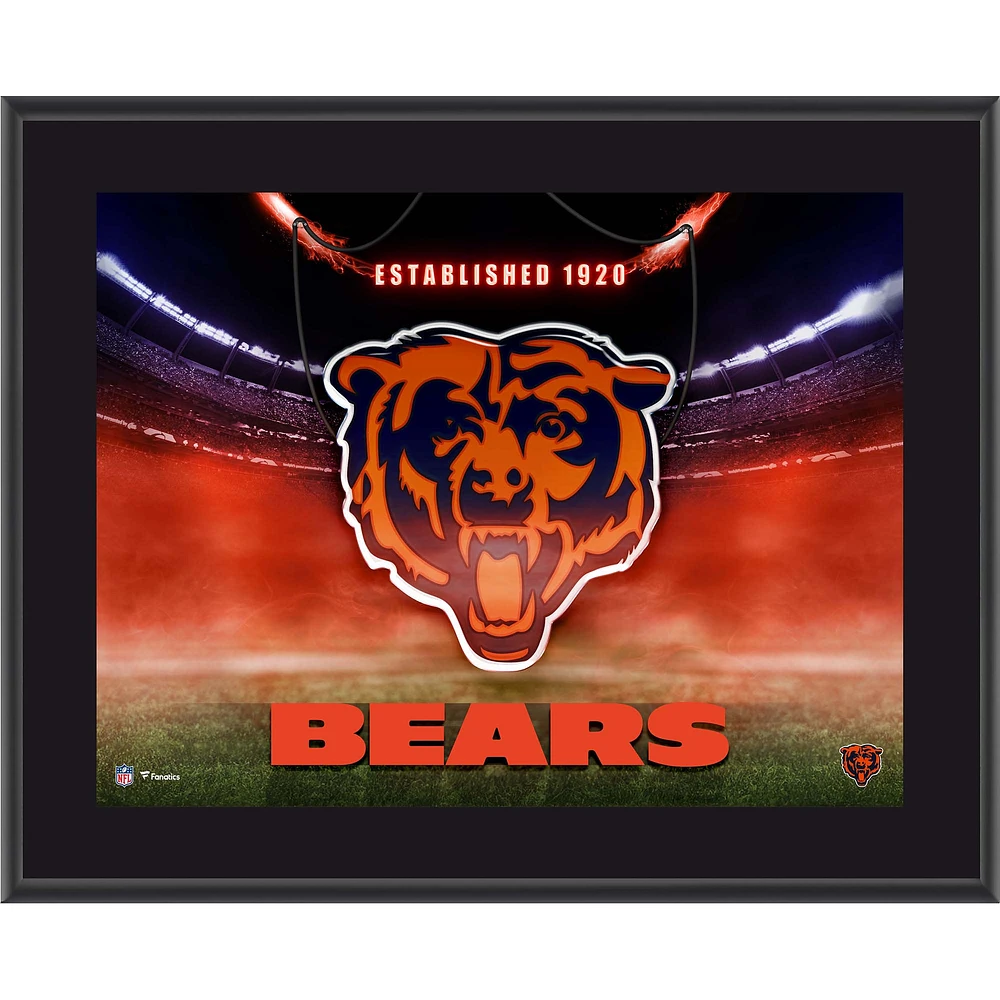 Chicago Bears 10.5" x 13" Horizontal Team Logo Sublimated Plaque