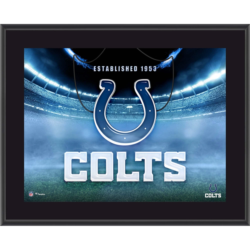 Indianapolis Colts 10.5" x 13" Horizontal Team Logo Sublimated Plaque