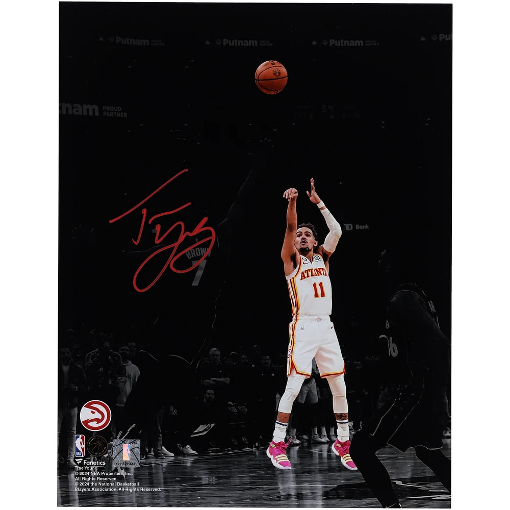 Trae Young Atlanta Hawks Autographed 11" x 14" Game Winner vs. Boston Celtics Photograph - Limited Edition of 99