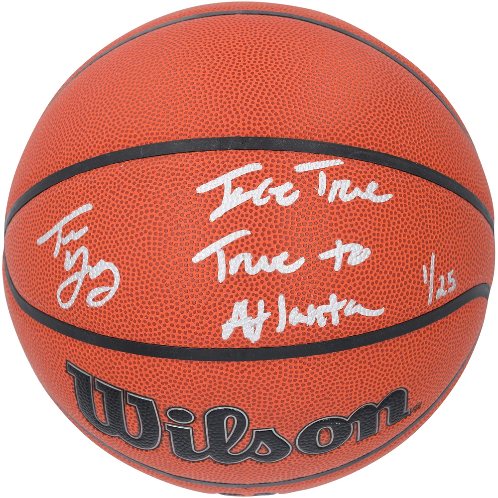 Trae Young Atlanta Hawks Autographed Wilson Authentic Series Indoor/Outdoor Basketball with "Ice Trae" & "True to Atlanta" Inscriptions