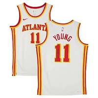 Trae Young Atlanta Hawks Autographed White Nike Association Edition Swingman Jersey