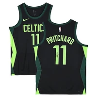 Payton Pritchard Boston Celtics Autographed Black Nike 2024-25 City Edition Swingman Jersey