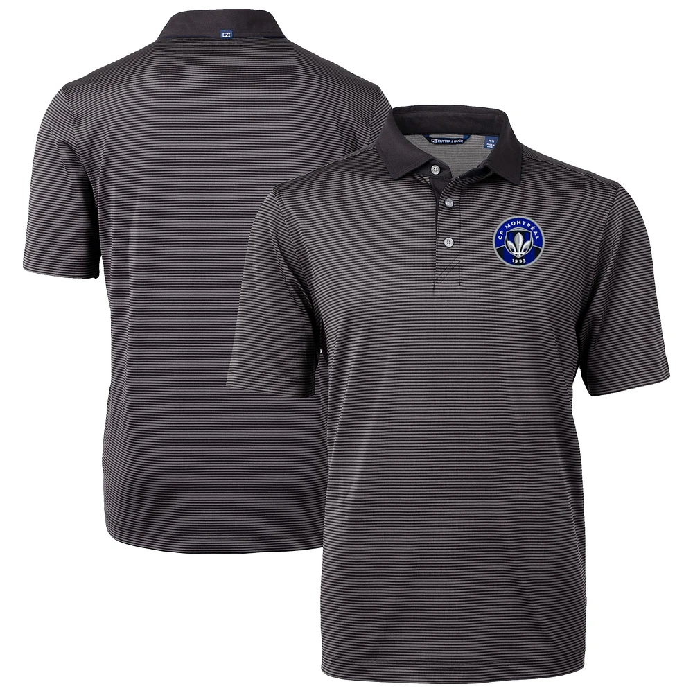 Men's Cutter & Buck CF Montreal Virtue Eco Pique Micro Stripe Recycled Polo