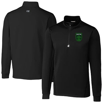 Men's Cutter & Buck Austin FC Traverse Stretch Eco Quarter-Zip Pullover Top