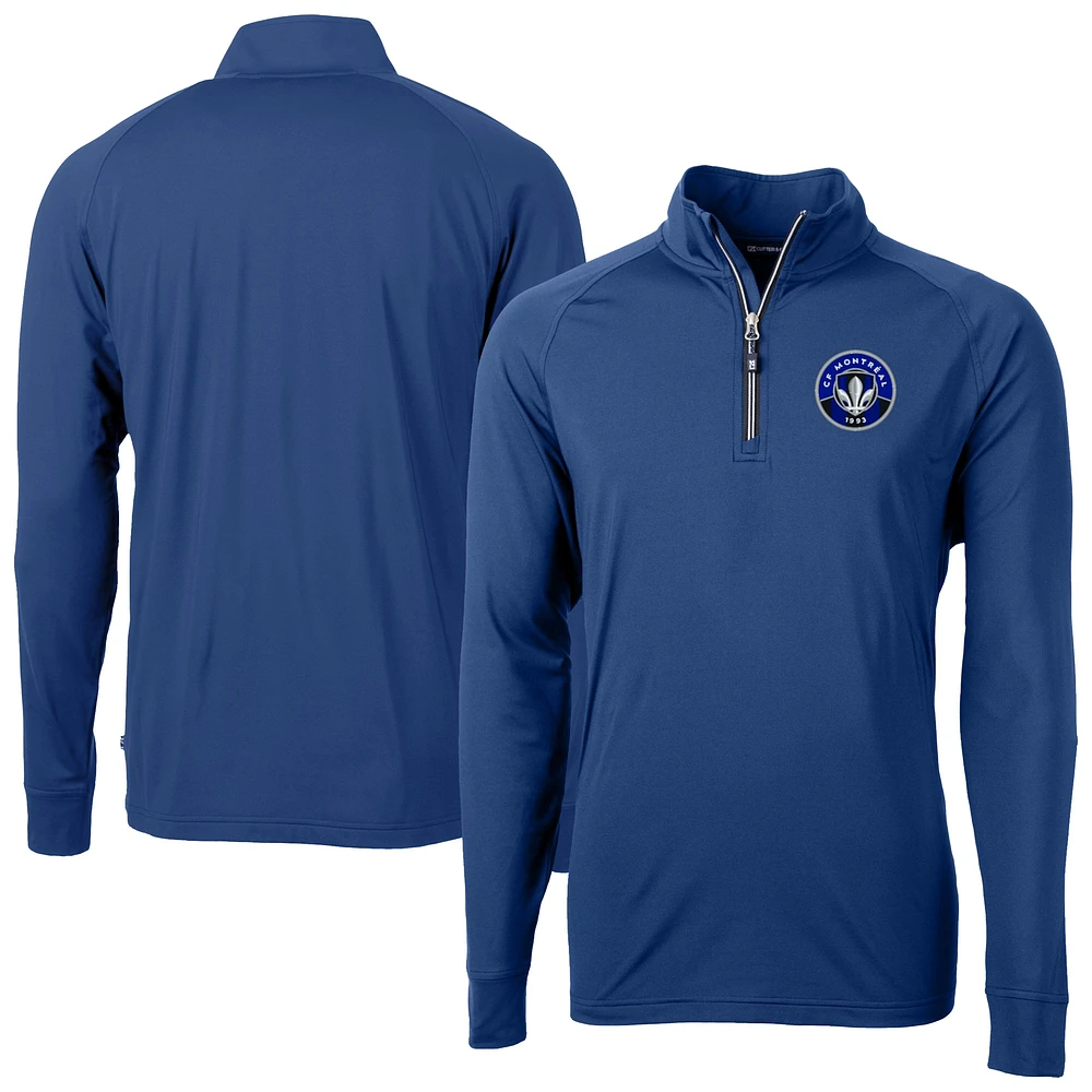Men's Cutter & Buck CF Montreal Adapt Eco Knit Stretch Recycled Raglan Quarter-Zip Pullover Top