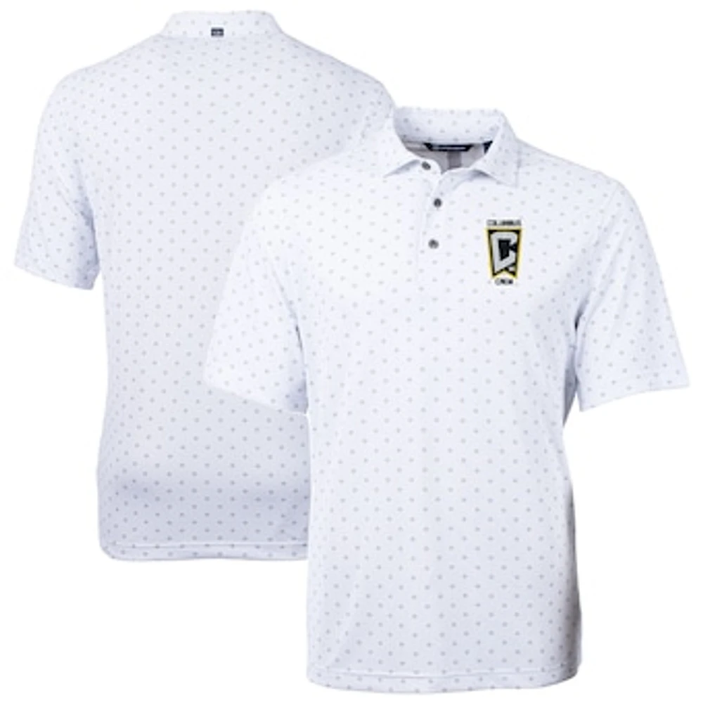 Men's Cutter & Buck Columbus Crew Virtue Eco Pique Tile Print Recycled DryTec Polo