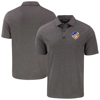 Men's Cutter & Buck Heather Black FC Cincinnati Forge Eco Stretch Recycled Polo
