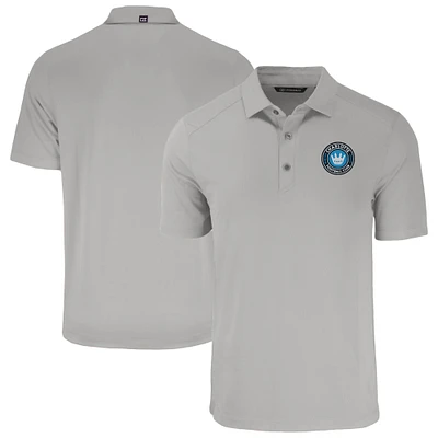 Men's Cutter & Buck Gray Charlotte FC Forge Eco Stretch Recycled Polo
