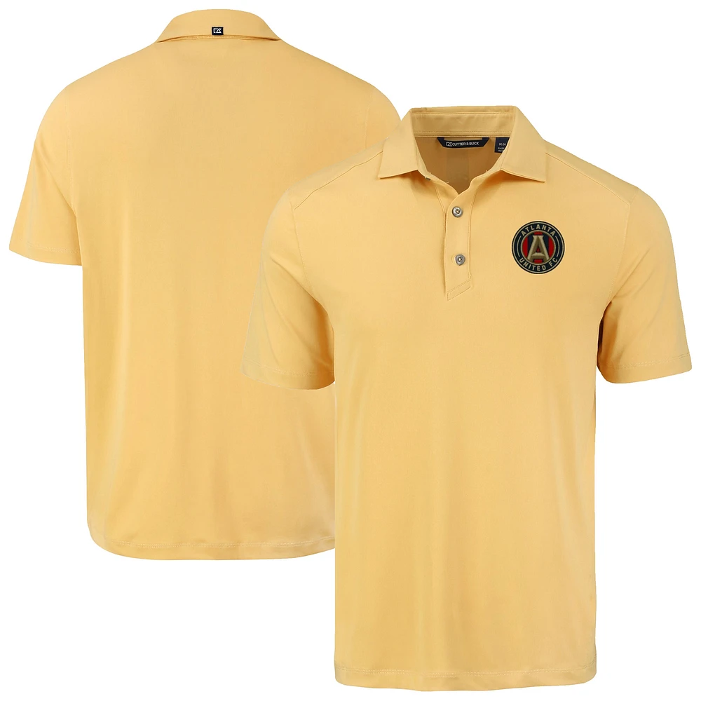 Men's Cutter & Buck Gold Atlanta United FC Forge Eco Stretch Recycled Polo