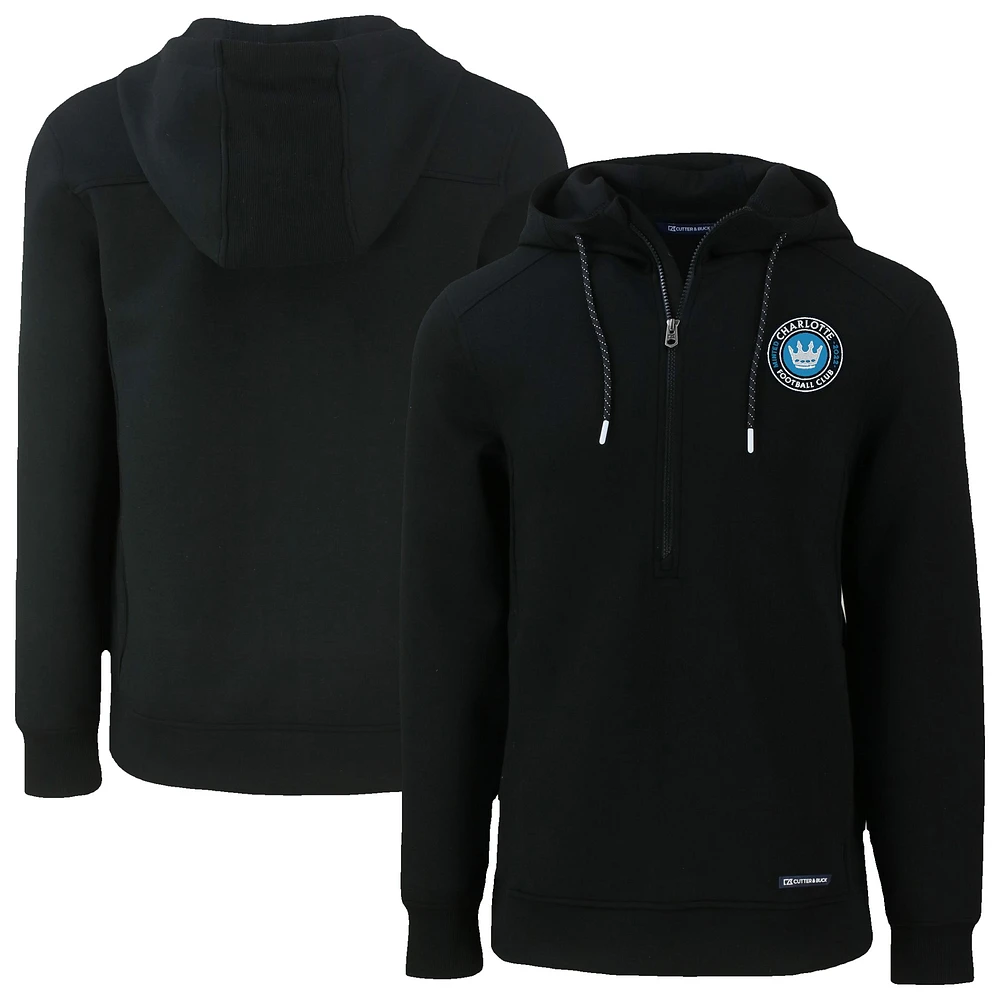 Men's Cutter & Buck Charlotte FC Roam Eco Half-Zip Recycled Pullover Hoodie