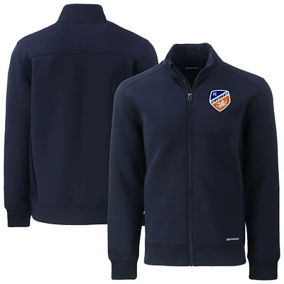 Men's Cutter & Buck Navy FC Cincinnati Roam Eco Recycled Full-Zip Jacket