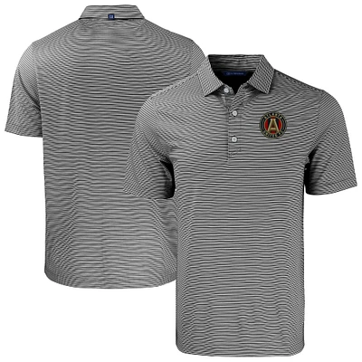 Men's Cutter & Buck /White Atlanta United FC Forge Eco Double Stripe Stretch Recycled Polo
