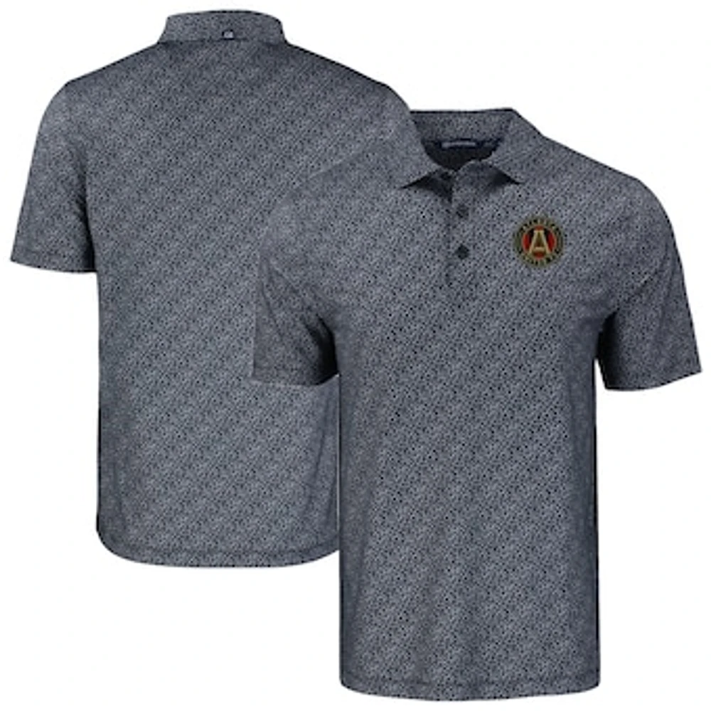 Men's Cutter & Buck Atlanta United FC Pike Eco Pebble Print Stretch Recycled Polo