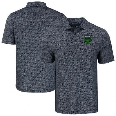 Men's Cutter & Buck Austin FC Pike Eco Pebble Print Stretch Recycled Polo