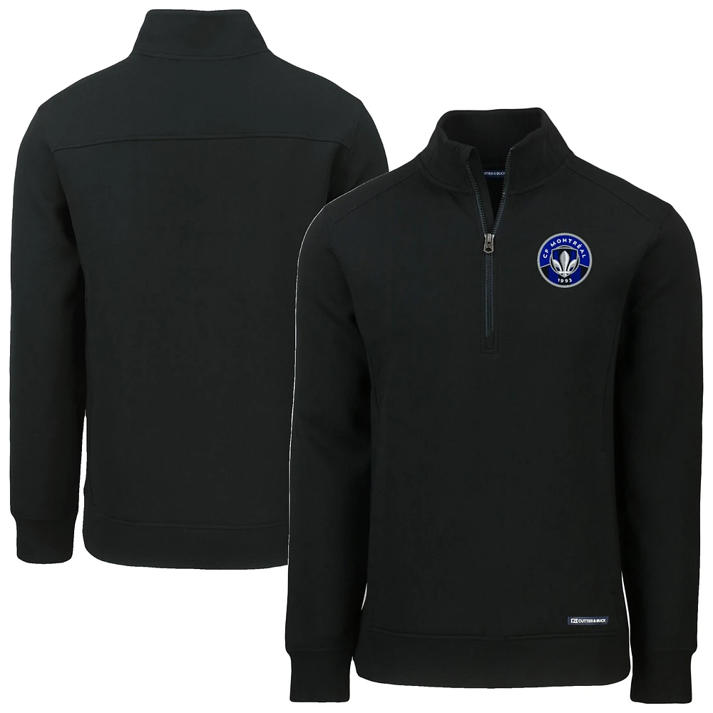 Men's Cutter & Buck CF Montreal Roam Eco Recycled Quarter-Zip Pullover Top