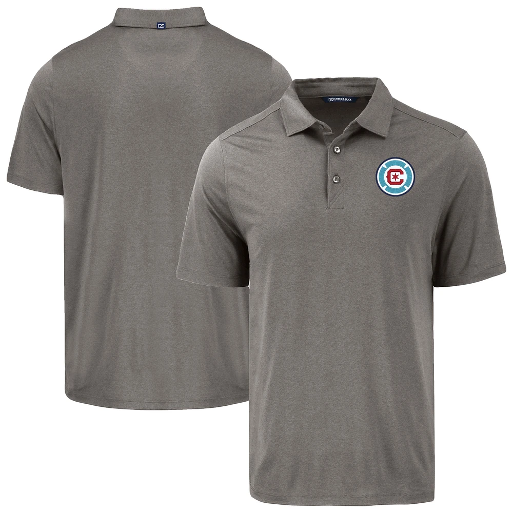 Men's Cutter & Buck Charcoal Chicago Fire Coastline Epic Comfort Eco Recycled Polo