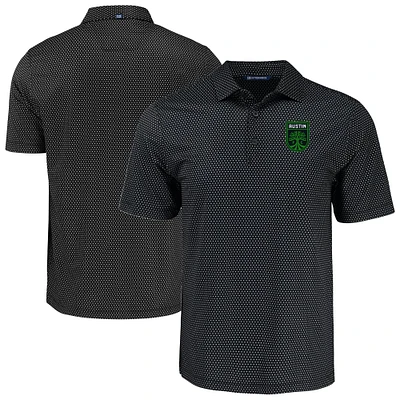 Men's Cutter & Buck Austin FC Pike Eco Shadow Check Print Recycled Polo