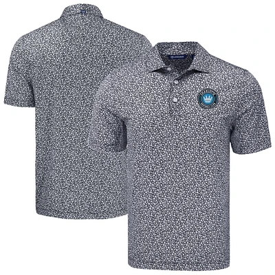 Men's Cutter & Buck Charlotte FC Pike Eco Flora Print Recycled Polo
