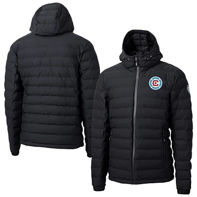 Men's Cutter & Buck Chicago Fire Mission Ridge Repreve® Eco Insulated Full-Zip Hoodie Puffer Jacket