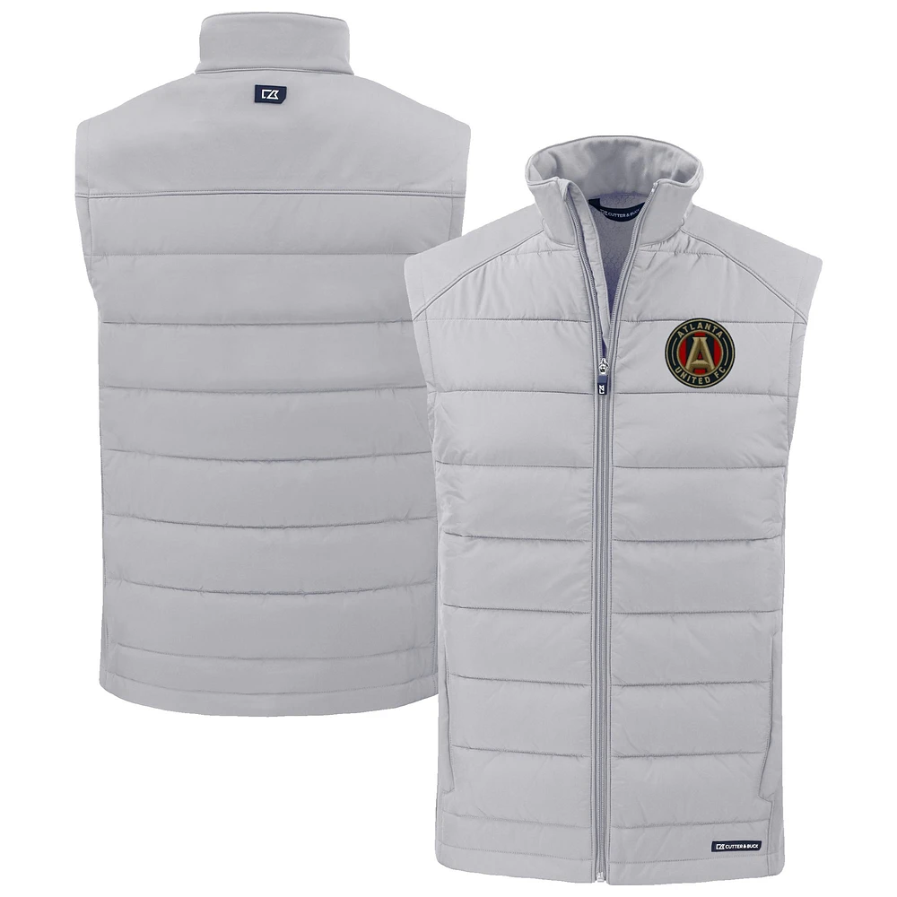 Men's Cutter & Buck Atlanta United FC Evoke Hybrid Eco Softshell Recycled Full-Zip Vest