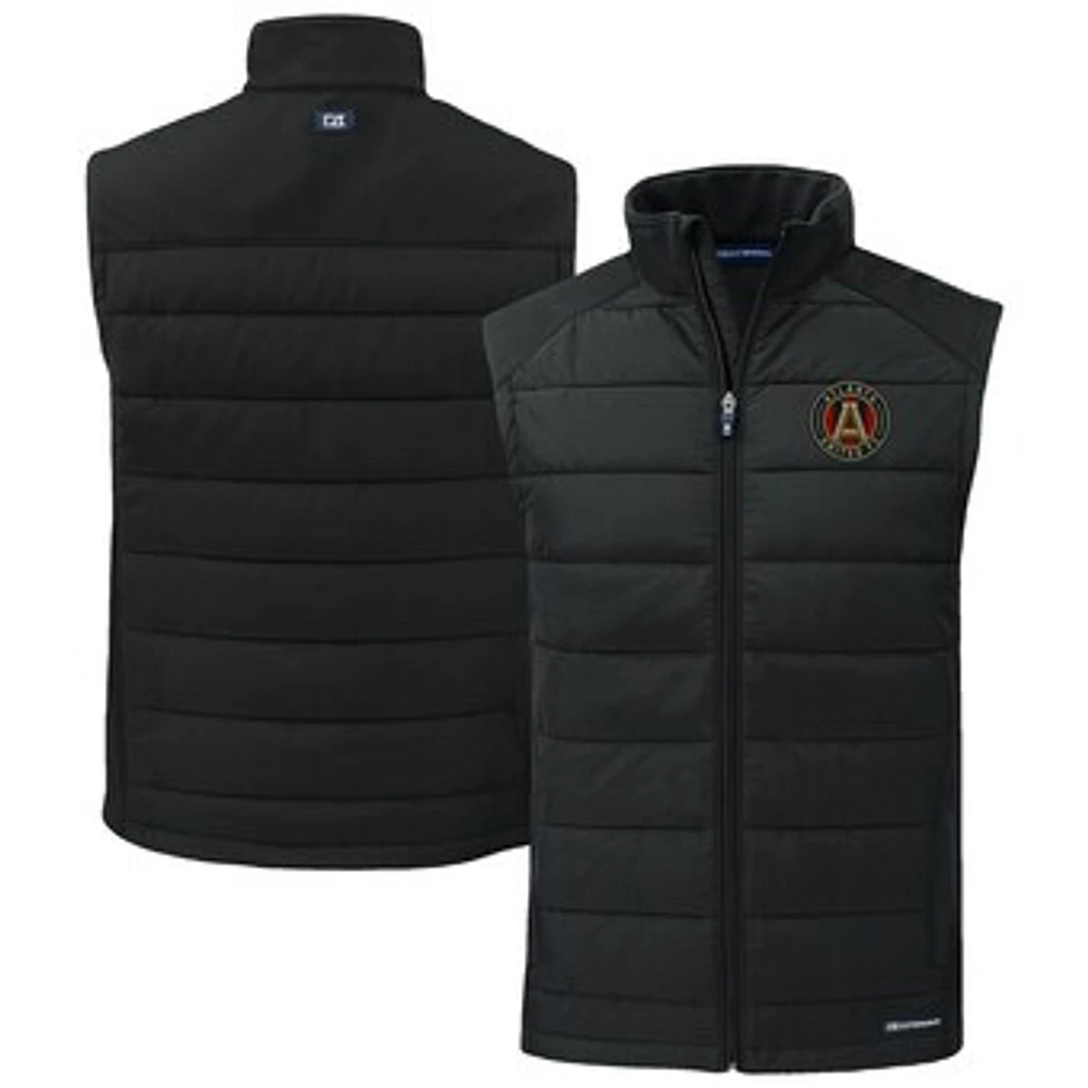 Men's Cutter & Buck Atlanta United FC Evoke Hybrid Eco Softshell Recycled Full-Zip Vest