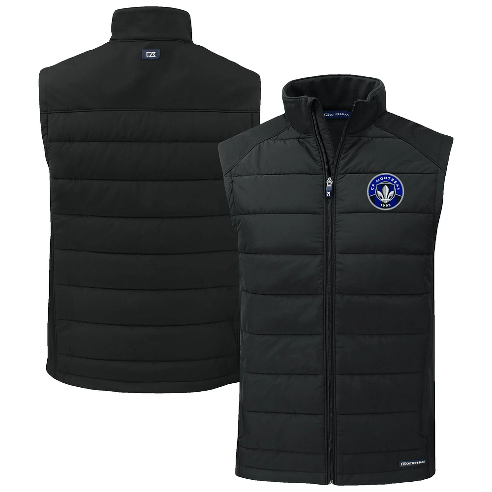 Men's Cutter & Buck CF Montreal Evoke Hybrid Eco Softshell Recycled Full-Zip Vest