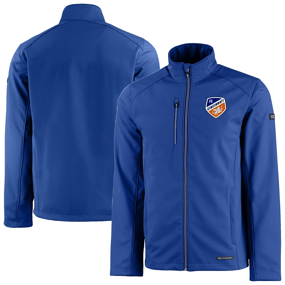 Men's Cutter & Buck FC Cincinnati Evoke Eco Softshell Recycled Full-Zip Jacket