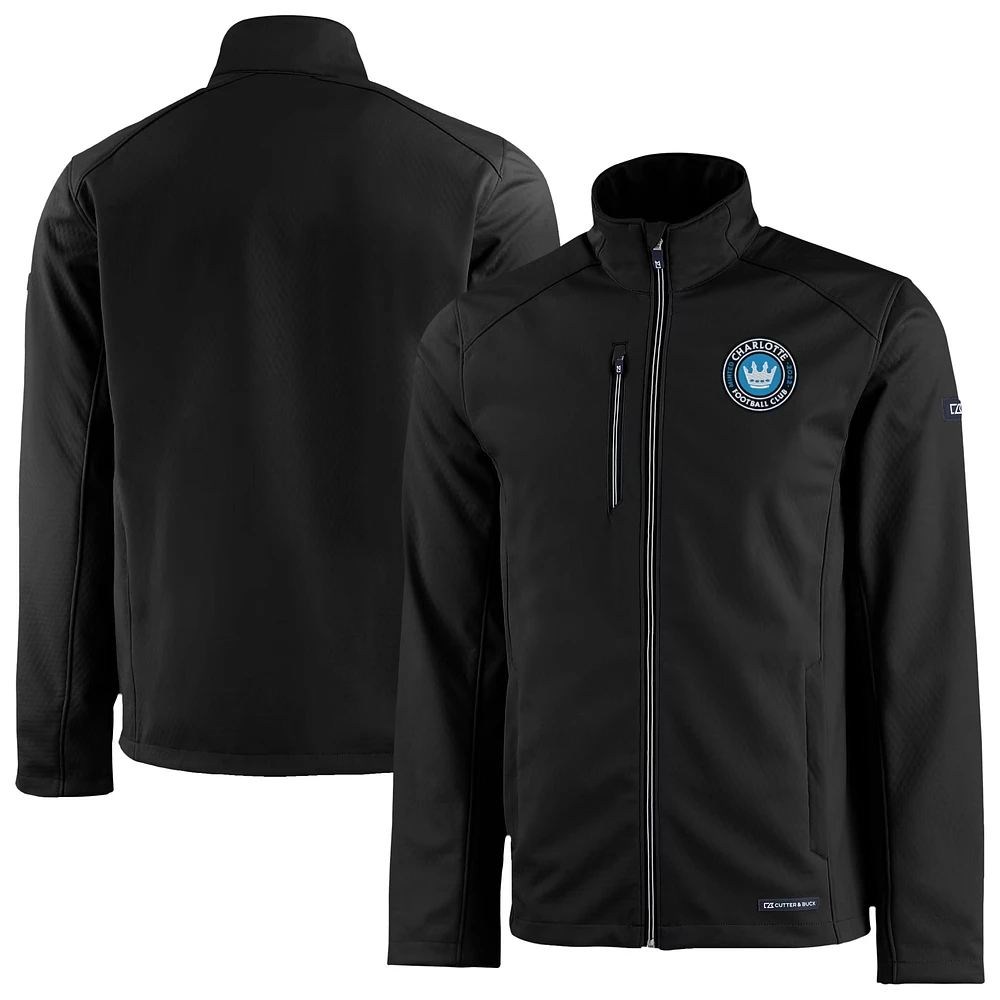 Men's Cutter & Buck Charlotte FC Evoke Eco Softshell Recycled Full-Zip Jacket