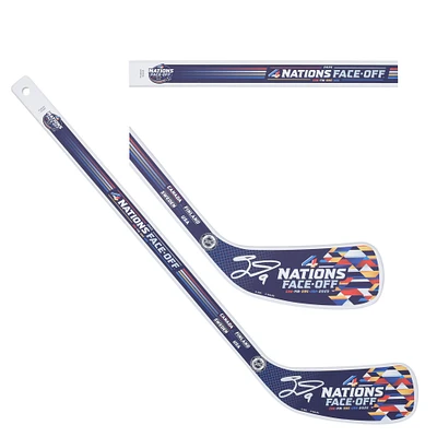 Jack Eichel Vegas Golden Knights Autographed 4 Nations Face-Off Mini Wood Stick