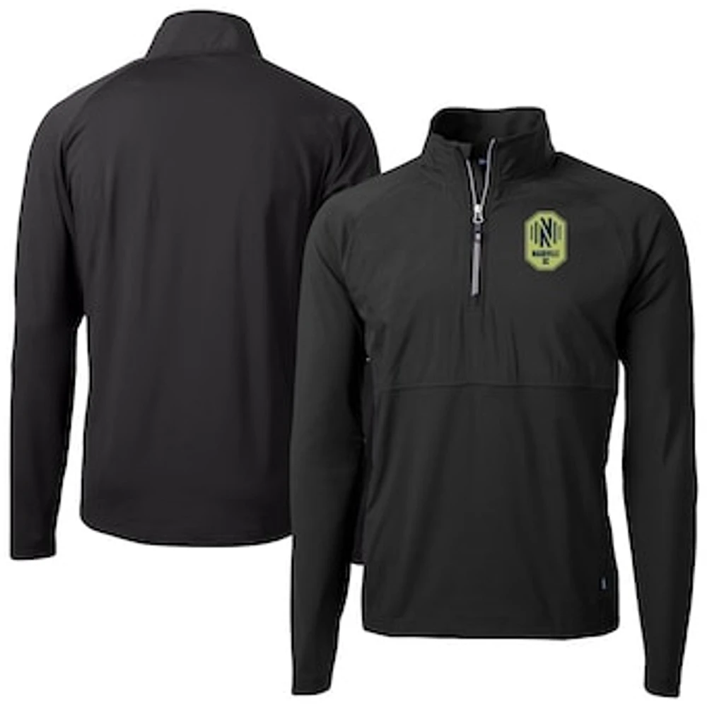 Men's Cutter & Buck Nashville SC Adapt Eco Knit Hybrid Recycled Quarter-Zip Pullover Top