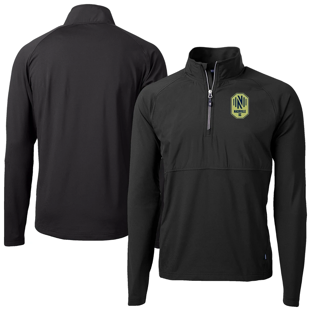 Men's Cutter & Buck Nashville SC Adapt Eco Knit Hybrid Recycled Quarter-Zip Pullover Top