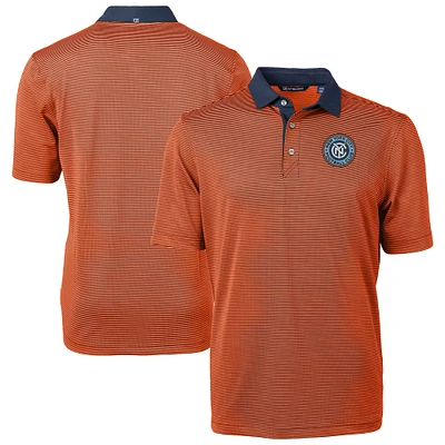 Men's Cutter & Buck New York City FC Virtue Eco Pique Micro Stripe Recycled Polo
