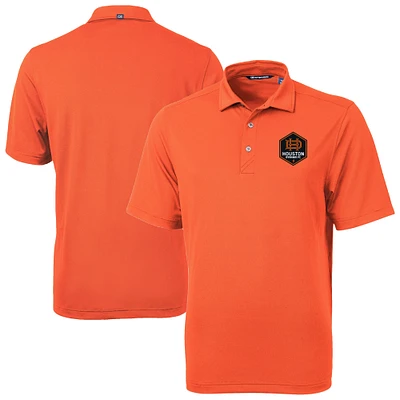 Men's Cutter & Buck Orange Houston Dynamo FC Virtue Eco Pique Recycled Polo