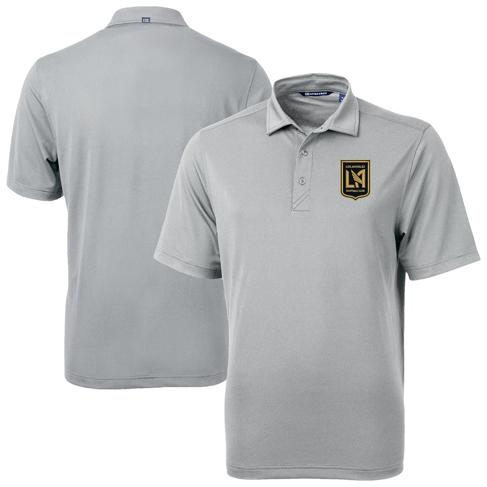 Men's Cutter & Buck Gray LAFC Virtue Eco Pique Recycled Polo
