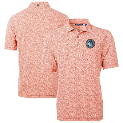 Men's Cutter & Buck New York City FC DryTec Virtue Eco Pique Botanical Print Recycled Polo