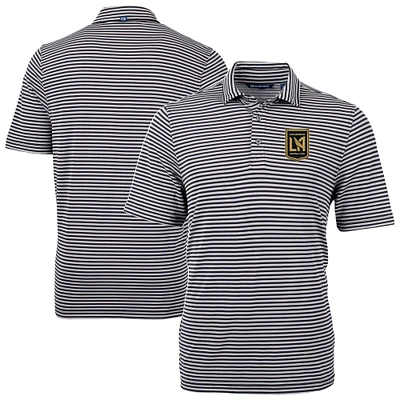 Men's Cutter & Buck LAFC DryTec Virtue Eco Pique Stripe Recycled Polo