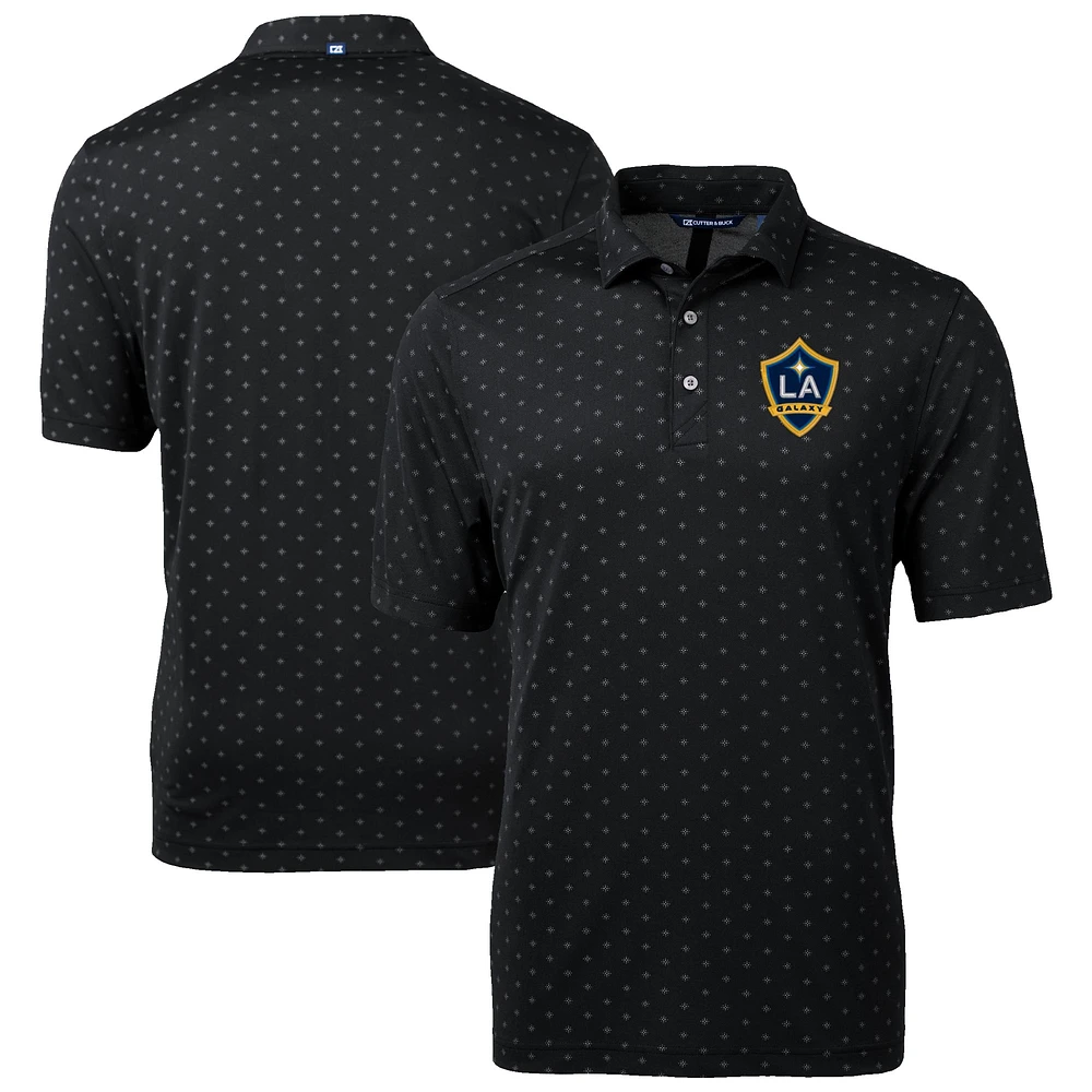 Men's Cutter & Buck LA Galaxy DryTec Virtue Eco Pique Tile Print Recycled Polo