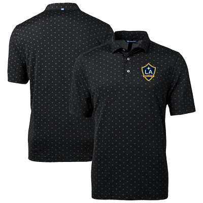 Men's Cutter & Buck LA Galaxy DryTec Virtue Eco Pique Tile Print Recycled Polo