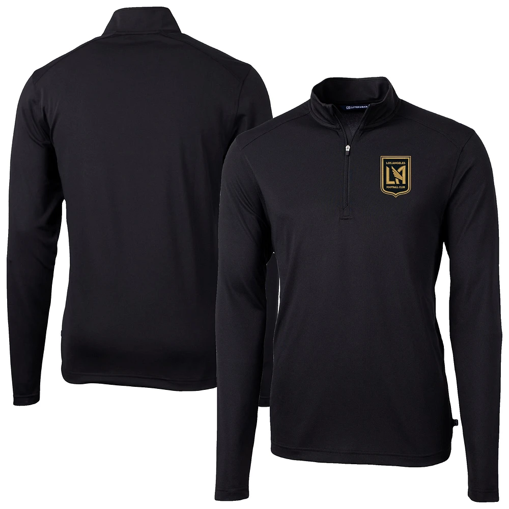 Men's Cutter & Buck LAFC DryTec Virtue Eco Pique Recycled Quarter-Zip Pullover