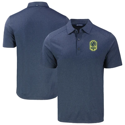 Men's Cutter & Buck Heather Navy Nashville SC Forge Eco Stretch Recycled Polo