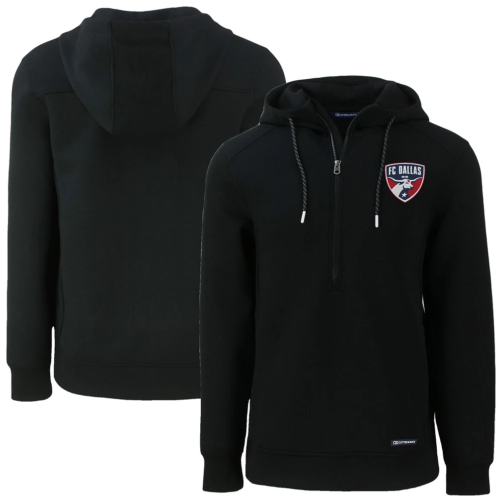 Men's Cutter & Buck FC Dallas Roam Eco Half-Zip Recycled Pullover Hoodie