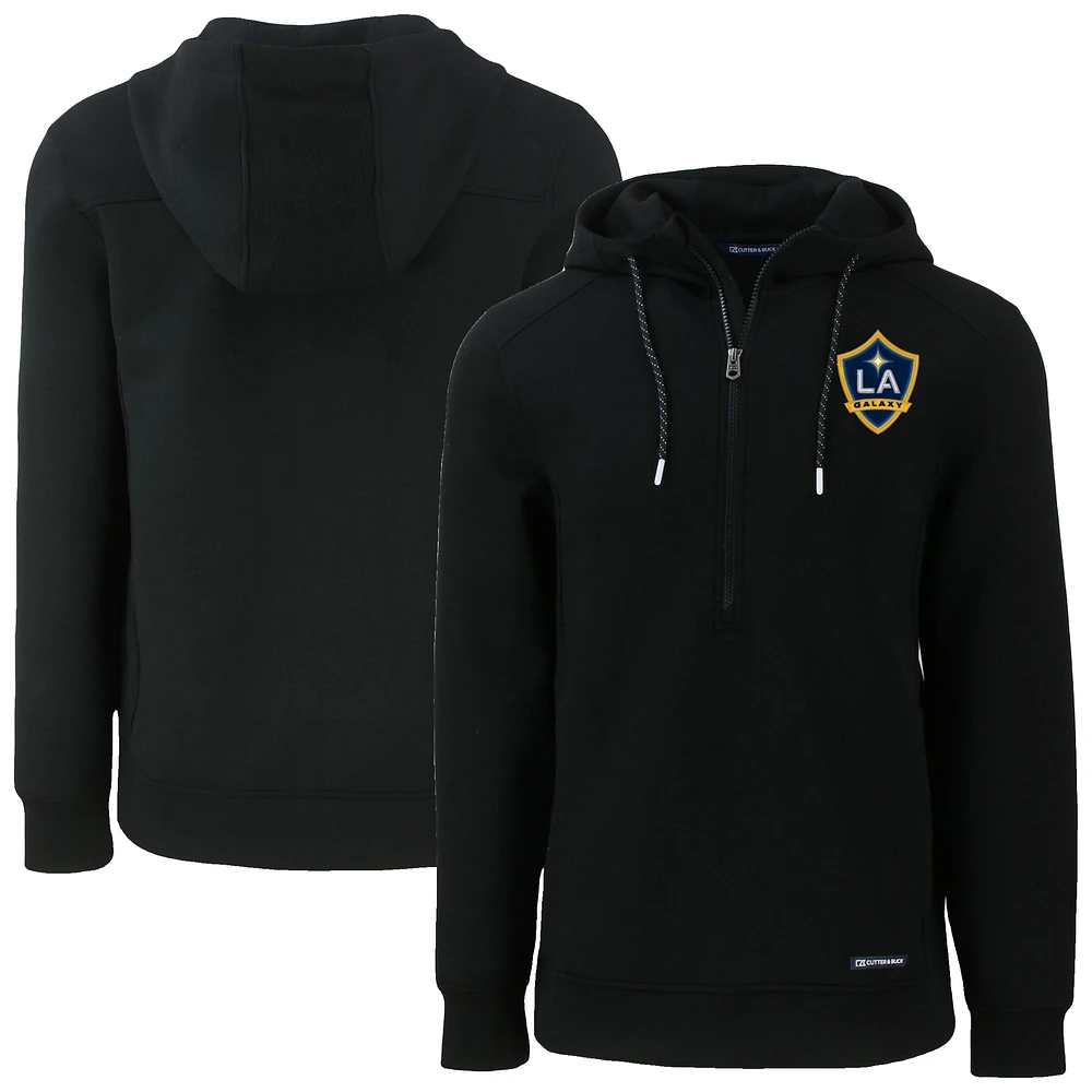Men's Cutter & Buck LA Galaxy Roam Eco Half-Zip Recycled Pullover Hoodie