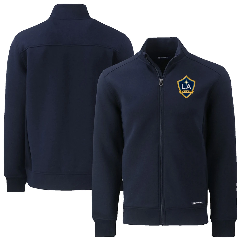 Men's Cutter & Buck Navy LA Galaxy Roam Eco Recycled Full-Zip Jacket