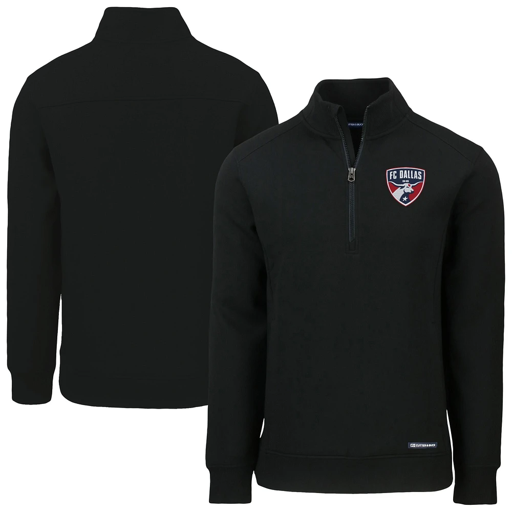 Men's Cutter & Buck FC Dallas Roam Eco Recycled Quarter-Zip Pullover Top