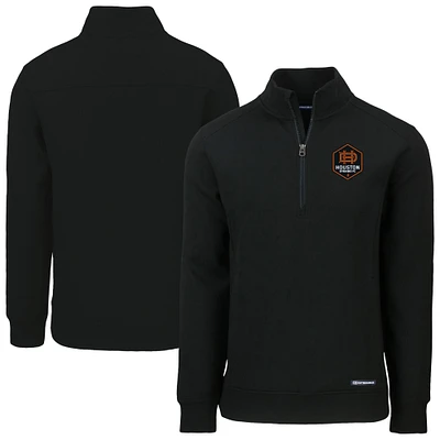 Men's Cutter & Buck Houston Dynamo FC Roam Eco Recycled Quarter-Zip Pullover Top