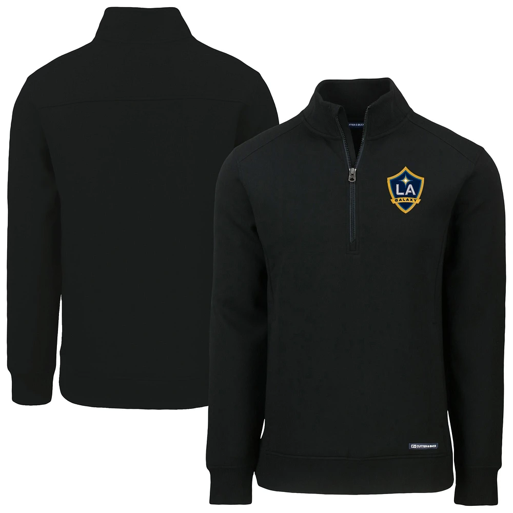 Men's Cutter & Buck LA Galaxy Roam Eco Recycled Quarter-Zip Pullover Top